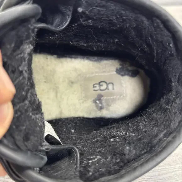 UGG Neumel Weather II Waterproof Black Leather Chukka Boots Size US 11 Men - Picture 15 of 16